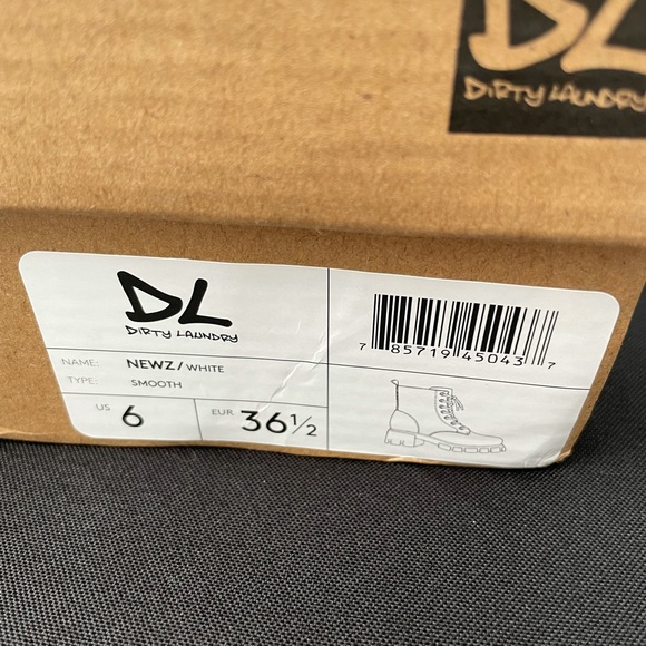 DL Newz Smooth White Boot - Picture 3 of 3